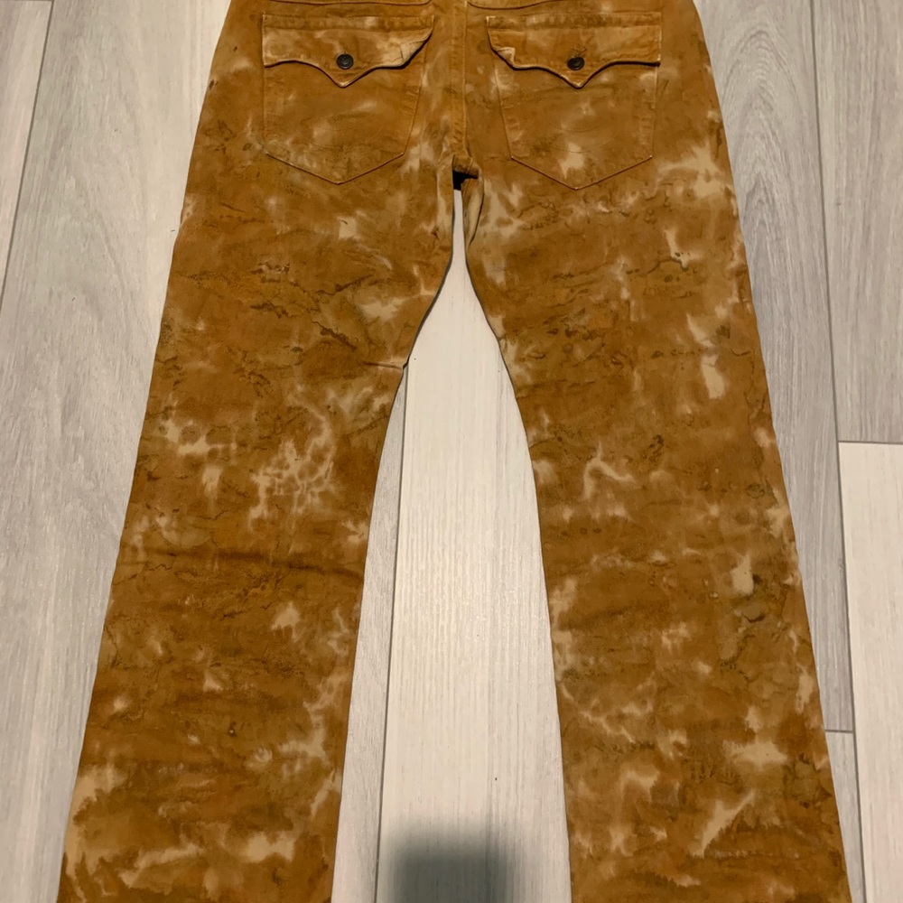 True Religion Tan Camo Jeans Size 40